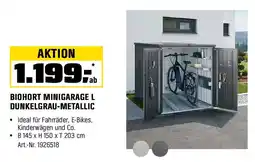 OBI BIOHORT MINIGARAGE L DUNKELGRAU-METALLIC Angebot