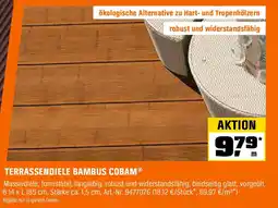 OBI TERRASSENDIELE BAMBUS COBAM Angebot