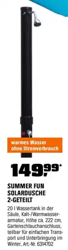 OBI SUMMER FUN SOLARDUSCHE 2-GETEILT Angebot