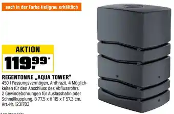 OBI REGENTONNE „AQUA TOWER" Angebot