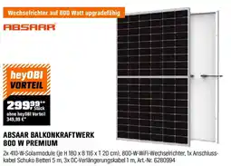 OBI ABSAAR BALKONKRAFTWERK 800 W PREMIUM Angebot
