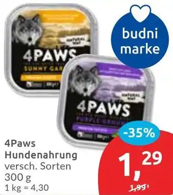 Budni 4Paws Hundenahrung Angebot
