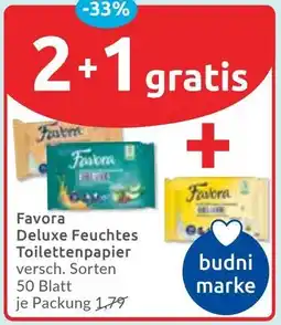Budni Favora Deluxe Feuchtes Toilettenpapier Angebot