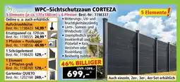 Norma WPC-Sichtschutzzaun CORTEZA Angebot