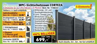 Norma WPC-Sichtschutzzaun CORTEZA Angebot