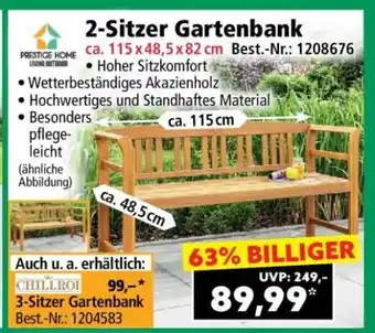 Norma 2-Sitzer-Gartenbank Angebot