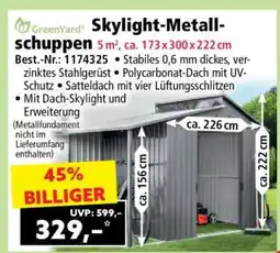 Norma Skylight-Metallschuppen Angebot