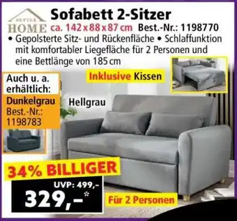 Norma Sofabett 2-Sitzer Angebot