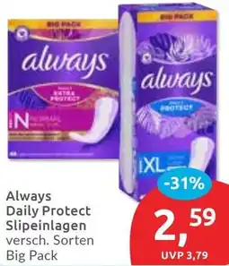 Budni Always Daily Protect Slipeinlagen Angebot