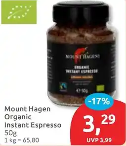 Budni Mount Hagen Organic Instant Espresso Angebot
