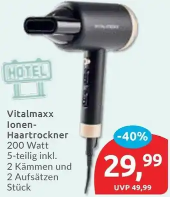 Budni Vitalmaxx lonen Haartrockner Angebot