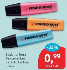 Budni Stabilo Boss Textmarker Angebot