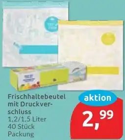 Budni Frischhaltebeutel mit Druckverschluss Angebot
