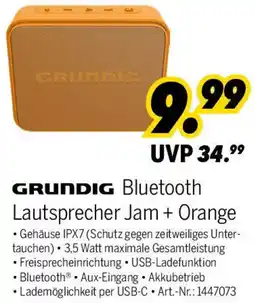 MEDIMAX GRUNDIG Bluetooth Lautsprecher Jam + Orange Angebot