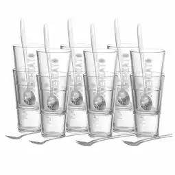 Netto Marken-Discount Ritzenhoff & Breker Latte Macchiato Gläser + Löffel Lena 350 ml 12er Set Angebot