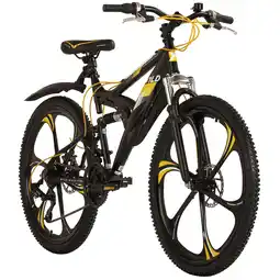 Netto Marken-Discount WYLD WYLD Mountainbike Fully 26'' Bliss schwarz-gelb 21 Gänge RH 47 cm Magnesium-Laufräder Angebot