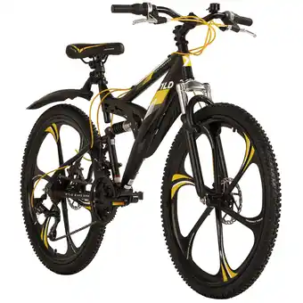 Netto Marken-Discount WYLD WYLD Mountainbike Fully 26'' Bliss schwarz-gelb 21 Gänge RH 47 cm Magnesium-Laufräder Angebot