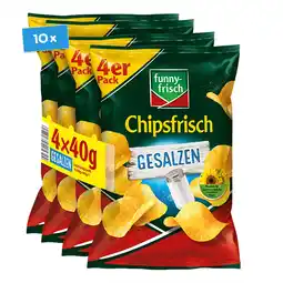 Netto Marken-Discount Funny-Frisch Chipsfrisch gesalzen 160g, 10er Pack Angebot
