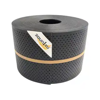 Netto Marken-Discount zaun zu Sichtschutz Polyal ECO Gelocht 15 Prozent Streifen Schwarz 50m Angebot