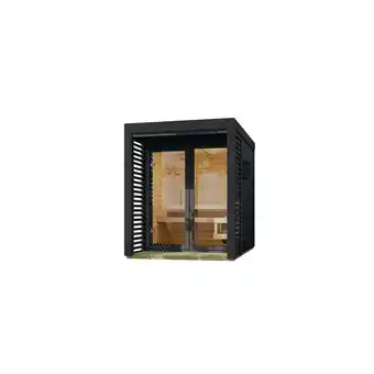 Netto Marken-Discount Karibu Saunahaus Angelus in versch. Größen inkl. Saunaofen 9kW optional mit Anbaudach Angebot