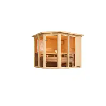 Netto Marken-Discount Karibu Innensauna Esma inkl. Saunaofen 9kW integr. Steuerung Angebot