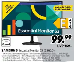 MEDIMAX SAMSUNG Essential Monitor S3 (S36GD) Angebot