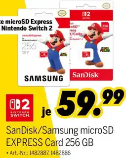 MEDIMAX SanDisk/Samsung microSD EXPRESS Card 256 GB Angebot