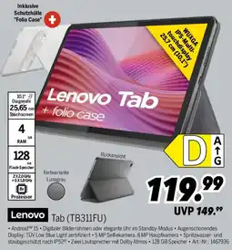 MEDIMAX Lenovo Tab (TB311FU) Angebot