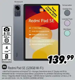 MEDIMAX Redmi Pad SE (128GB Wi-Fi) Angebot