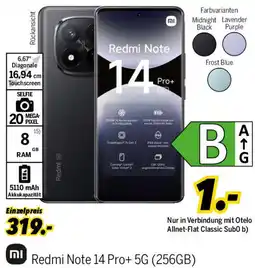 MEDIMAX Redmi Note 14 Pro+ 5G (256GB) Angebot