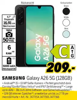 MEDIMAX SAMSUNG Galaxy A26 5G (128GB) Angebot