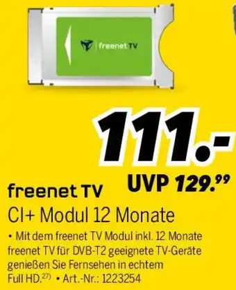 MEDIMAX freenet TV Cl+ Modul 12 Monate Angebot