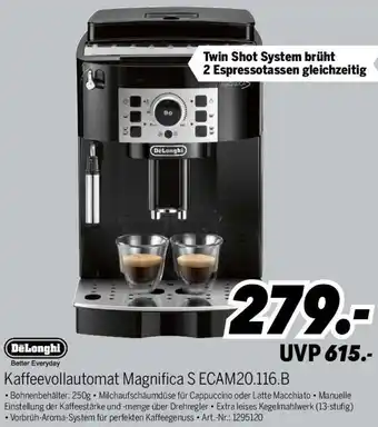 MEDIMAX DeLonghi Kaffeevollautomat Magnifica S ECAM20.116.B Angebot