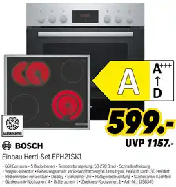 MEDIMAX BOSCH Einbau Herd-Set EPH21SK1 Angebot