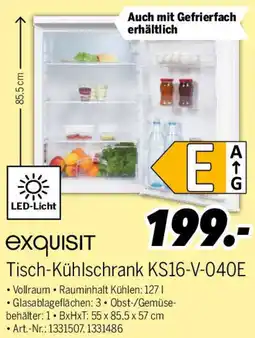MEDIMAX exquisit Tisch-Kühlschrank KS16-V-040E Angebot