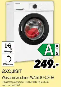 MEDIMAX exquisit Waschmaschine WA6110-020A Angebot