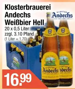 Getränke City Klosterbrauerei andechs weißbier hell Angebot