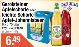 Getränke City Gerolsteiner apfelschorle Angebot