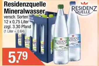 Getränke City Residenzquelle mineralwasser Angebot