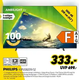 MEDIMAX Philips ambilight tv 43pus8209/12 Angebot