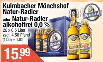 Getränke City Kulmbacher mönchshof natur-radler Angebot