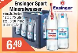 Getränke City Ensinger ensinger sport mineralwasser Angebot