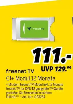 MEDIMAX Freenet tv ci+ modul 12 monate Angebot