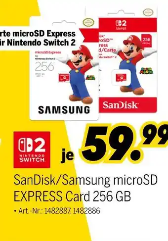 MEDIMAX Sandisk oder samsung microsd express card Angebot