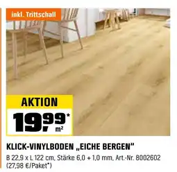 OBI Klick-vinylboden eiche bergen Angebot
