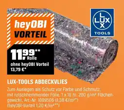 OBI Lux-tools abdeckvlies Angebot