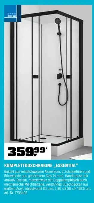 OBI Komplettduschkabine essential Angebot
