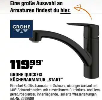 OBI Grohe quickfix küchenarmatur „start“ Angebot