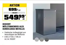 OBI Biohort mülltonnenbox alex dunkelgrau-metallic Angebot