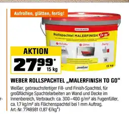 OBI Weber rollspachtel malerfinish to go Angebot